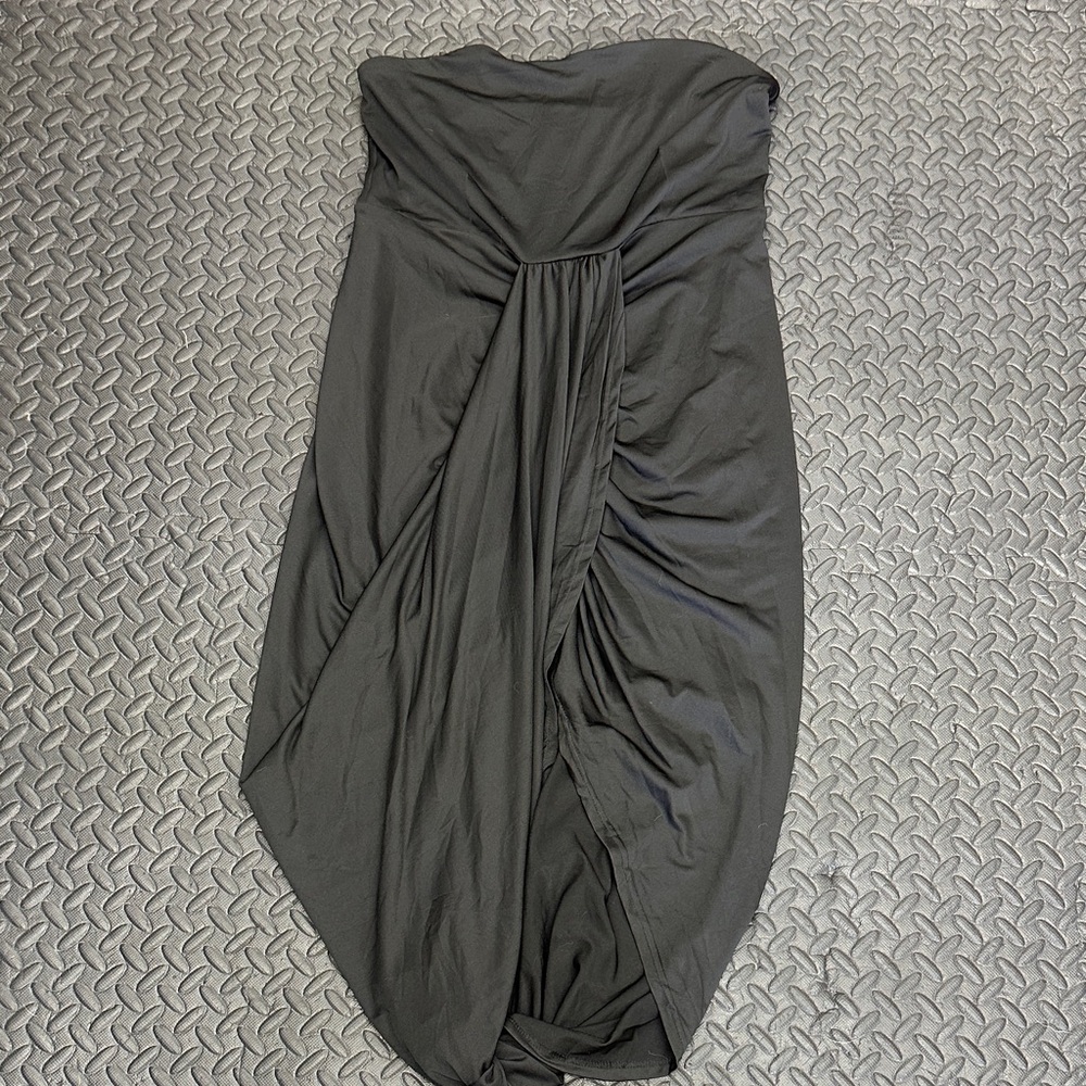 Amazon Black Strapless Dress